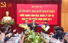 Bộ Nội vụ công bố kết quả thi tuyển chức danh quản lý cấp vụ