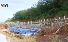 Khắc phục sạt lở quanh hồ bùn đỏ Alumin Nhân Cơ