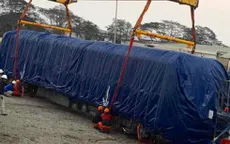 Đoàn tàu thuộc dự án đường sắt trên cao về đến Hà Nội