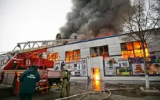 Khu chợ Việt ở Orenburg (Nga) bốc cháy, nhiều tiểu thương trắng tay