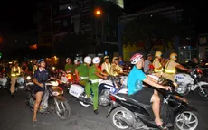 Diễn tập chống đua xe trong đêm trên Quốc lộ ở TP.HCM