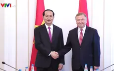 Chủ tịch nước Trần Đại Quang hội kiến Thủ tướng Belarus Kobyakov
