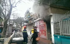 Kịp thời dập tắt vụ cháy tại phố Thái Hà, Hà Nội