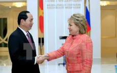 Chủ tịch nước hội kiến Chủ tịch Hội đồng Liên bang Nga
