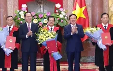 Chủ tịch nước trao quyết định bổ nhiệm thẩm phán Tòa án nhân dân tối cao