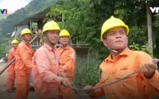 Khẩn trương khắc phục lưới điện tại vùng lũ Sơn La