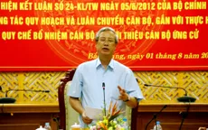 Kiểm tra công tác cán bộ tại Bắc Giang