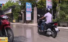 Đường biến thành sông ở Cần Thơ