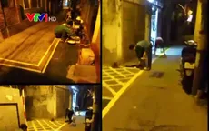 Làn đường ưu tiên cho người đi bộ đầu tiên ở Hà Nội