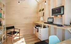 Studio làm việc siêu nhỏ với khoảng không gian tiện ích