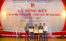VTV đoạt giải Ba tại Hội thi Tin học khối cán bộ, công chức trẻ toàn quốc 2017