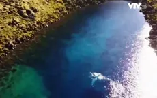 Độc đáo hồ lặn trên miệng núi lửa tại Iceland
