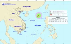 Vùng áp thấp trên Bắc Biển Đông mạnh lên thành áp thấp nhiệt đới