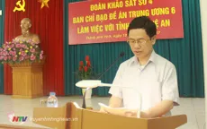 BCĐ Đề án Trung ương 6 làm việc với huyện Diễn Châu, tỉnh Nghệ An