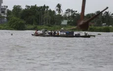 Trục vớt thành công ghe cát bị chìm trên sông Sài Gòn