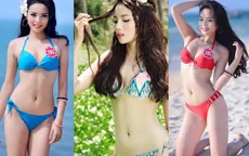 Những hình ảnh khoe dáng nóng bỏng với bikini của Kỳ Duyên