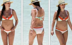 Hoa hậu Danielle Lloyd tự tin diện bikini trong lần mang bầu thứ 4