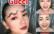 Cười thắt ruột với "101 kiểu lông mày" sáng tạo của chị em
