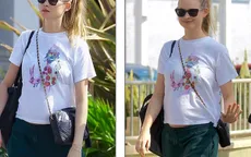 Siêu mẫu nội y bế bụng bầu ra phố