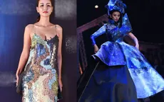 Võ Hoàng Yến “chật vật” với váy khổng lồ, Maya “ngồn ngộn” khoe trọn ngực trần