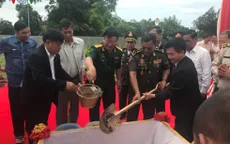 Khởi công xây dựng tượng đài hữu nghị Việt Nam - Campuchia tại Kep