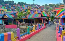 Khu ổ chuột biến thành "làng cầu vồng" tuyệt đẹp ở Indonesia
