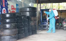 Xử lý lốp thải để phòng tránh sốt xuất huyết