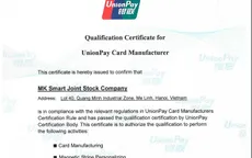 DN Việt đầu tiên được cấp phép sản xuất thẻ tài chính UPI