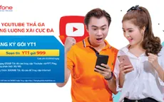 “Điểm danh” các gói 3G/4G đặc biệt truy cập YouTube của MobiFone