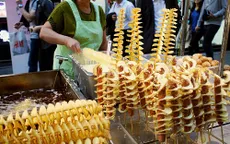 Mê mệt với món khoai tây lốc xoáy xứ Hàn