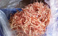 Phát hiện mực khô có mùi cao su