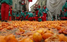 Vui nhộn ngày hội ném cam tại Italy