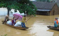 Nhiều khu vực ở miền Trung ngập trong nước lũ