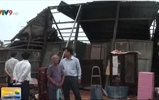 Tiền Giang: Xuất hiện dông lốc làm sập, tốc mái 14 căn nhà
