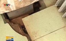 Vĩnh Long: Hơn 100 nhân khẩu sống trong nhà sụt lún không chịu di dời