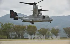 2 máy bay Osprey của Mỹ hạ cánh khẩn xuống sân bay ở Okinawa
