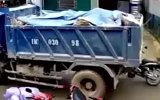 Lùi xe ẩu suýt gây tai nạn