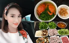 Những bữa cơm ngon tự tay Lã Thanh Huyền vào bếp nấu