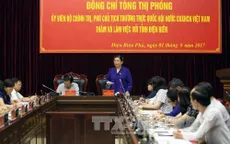 Phó Chủ tịch Thường trực Quốc hội làm việc với tỉnh Điện Biên