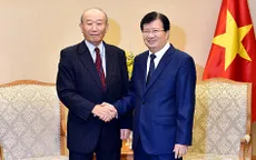 Phó Thủ tướng Trịnh Đình Dũng tiếp Phó Chủ tịch Hội đồng thúc đẩy ngoại giao nhân dân Nhật Bản