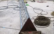 Trụ ăng ten phát sóng ở Vĩnh Long gãy đổ, 2 người thương vong