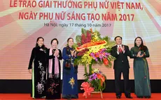 Trao Giải thưởng Phụ nữ Việt Nam và phụ nữ sáng tạo 2017