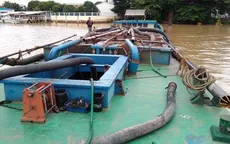 Vĩnh Long: Kiểm tra hoạt động khai thác cát trên sông Hậu