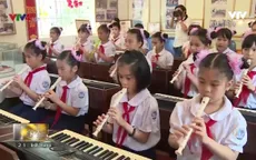 "Ngày hội sáo Recorder" thu hút hàng trăm học sinh Hà Nội