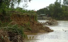 Gia tăng tình trạng mất đất do sạt lở ven sông Cái