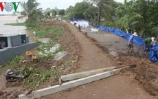 Khẩn trương khắc phục sạt lở ở cồn Phú Đa, Bến Tre