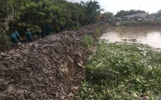 Bến Tre: Trắng đêm đắp đê ngăn sạt lở