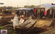 Cư dân xóm mặt nước ven sông Hồng lên bờ, yên tâm lao động sản xuất
