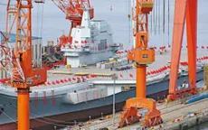 Trung Quốc hạ thủy tàu sân bay 001A