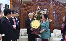 Tổng Bí thư tiếp Chủ tịch Đảng Dân chủ đấu tranh Indonesia